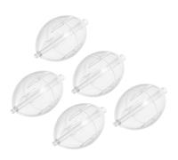 PRETYZOOM 5pcs Plastic Oval Fishing Bobbers Water-fillable Abs Floats with Stable Performance for Shallow Reservoirs and Casting Bubble Applications