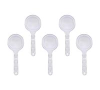 PRETYZOOM 5pcs Pp Mask Powder Measuring Spoons with Flat Bottom for Facial Mask Application and Beauty Salon Tools, Thickened Quantitative Scoop for Skincare Use