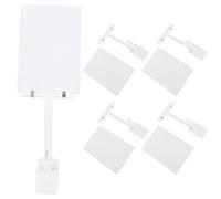 PRETYZOOM 5pcs Price Label PVC and Metal Waterproof Price Tags Space-Saving Easy to Install Display Holders for Retail Stores and Supermarkets