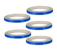 PRETYZOOM 5pcs Reflective Sticker Tape Blue Residue-free Reflective Film Withstand Heavy Downpours Rim Wheel Safety Warning Strips for Bike Motorbike