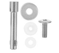 PRETYZOOM 5pcs Replacement Meat Grinder Plates and Shaft Core Kit for Household Appliances, Metal and Silicone Construction with Precision Fit for Stability, for Meal Prep and Food Grinding