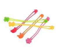 PRETYZOOM 5pcs Silicone Kitchen Bands Portable Elastic Bands 4.32x0.79x0.20in Silicone Multifunctional Flexible Cute Delicate for Bento Box Use in Dorm and Restaurant