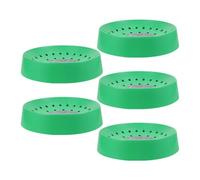 PRETYZOOM 5pcs Simple Style Green Plastic Dove Nesting Bowls Bird Hatching Nest with Removable Mat Easy to Install and Reusable Suitable for Bird Cage Rest
