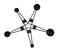 PRETYZOOM 5pcs Stainless Steel Measuring Spoons Set Nesting Kitchen Baking Tool for Precise Liquid Dry Ingredient Measurement Easy to Clean Stackable Black