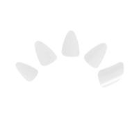 PRETYZOOM 5pcs White Large Nylon Lute Finger Nail Covers for Adults, Professional Musical Instrument Playing Accessory, Sturdy Lute Practice Fake Nails for String Instrument Use