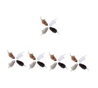 PRETYZOOM 5sets Wind Up Lifelike Mouse with Spring Design Realistic Cartoon Party Prank for Portable Educational Plaything to Enhance Tactile Skills and Color Recognition 4pcs*5