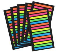 PRETYZOOM 6 Books Highlighter Strips Portable Page Marker Pet Stickers Lightweight Assorted Color Blocks Distractions Enhances Visual Tracking Skills and People with Dyslexia