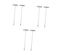 PRETYZOOM 6 pcs Heavy Duty Manhole Cover Hook Tool with Ergonomic T Handle for Lifting Storm Drain and Door Covers Compact Portable Manhole Lid Lifter Grab Hook for Heavy Lifting Tasks
