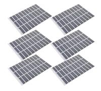 PRETYZOOM 6 Sheets Realistic Solar Panel Stickers for Architecture Model House Roof, Self-Adhesive Coated Paper Decals with High-Definition Detailed Graphics, for Creative Modeling
