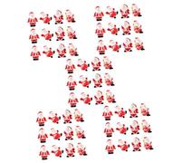 PRETYZOOM 60 pcs Miniature Christmas Figurines - Red Resin Cat Ornaments for Crafts & Fairy Gardens
