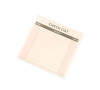 PRETYZOOM 60 Sheets Memo Pad Notebook with Checklist and Highlighting Key Point Features, Beige Paper Notepad for Office and School Use, for Students and Library Administrators