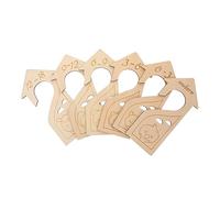 PRETYZOOM 6pcs Baby Clothes Size Dividers Wooden Closet Organizer for Infant Wardrobe Clothing Hanger Separator for Newborns and Toddlers