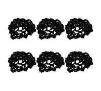 PRETYZOOM 6pcs Ballet Hair Network Elastic Knit Hairnets Invisible Ballet Dance Bun Covers Women Mesh Ponytail Holders for Skating Dance
