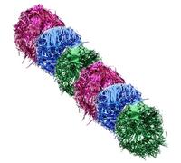 PRETYZOOM 6pcs Colorful Decorative Girl Wigs Party Fake Hair Props Multi-function Carnival Hair Accessories for Women Girls with Green, Rose Red, and Blue