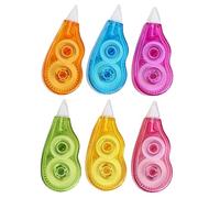 PRETYZOOM 6pcs Correction Tape Creative Comfortable Grip Pp Material 12 Meters Length Light Weight Covers Pens, Pencils Or Markers for School and Office Use Random Color
