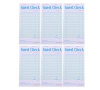 PRETYZOOM 6pcs Guest Check Books for Restaurants, Server Notepads with Paper Design, Efficient Order Management, Green Paper Pads for Dining Environments and Waiters