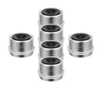 PRETYZOOM 6pcs Inch Trailer Wheel Dust Cap with Rubber Plug Alloy | Axle Hub Protective Cap for Trailers and Rv Camper Parts, Loosening Resistant, Routine Care Made Simple
