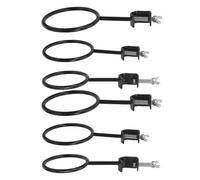 PRETYZOOM 6pcs Iron Support Rings for Chemistry Lab Work, Corrosion Resistant and Adjustable Retort Ring Clamps Compatible with Glassware and Burette, for Research Labs and Classrooms