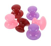 PRETYZOOM 6pcs Mushroom Shaped Gua Sha Facial Massage Tools for Face and Neck, Spa Skincare Acupressure Boards Red Purple Pink Colors for Beauty and Relaxation