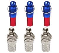 PRETYZOOM 6pcs Pet Address Tags Pet Anti-Lost Collars Portable Lightweight Brass Unique Design Attach to The Collar for Dogs and Cats