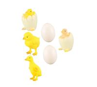 PRETYZOOM 6pcs Simulated Poultry Toys Hen Figure Toy Animal Toys Duck Cycle Model Animal Life Cycle Model Miniature Animal Figurines Educational Toy Nature Chick Mold Pvc Toddler