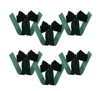 PRETYZOOM 6pcs Velvet Bow Hair Clips for Women and Big Solid Bowknot Ribbon Barrettes Dark Green Flocked Duckbill Clips for Party and Festival Accessories