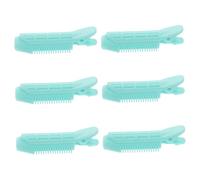 PRETYZOOM 6pcs Volumizing Root Hair Rollers with Self-grip Clips for Women No Damage Curling Styling Accessories Lightweight Blue for Fluffy Thick Hair Volume at Scalp