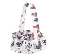 PRETYZOOM 7-Pocket Egg Gathering Canvas Bag with Storage Compartment for Fresh Eggs Collection on Farms and Gardens