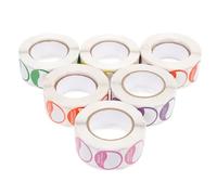 PRETYZOOM 7 Rolls Removable Day of The Week Stickers Labels for Week Management, Made of High-Grade Paper Material, Suitable for Restaurants and Boutiques, Assorted Colour, 25mm Size