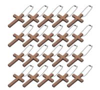 PRETYZOOM 72pcs Rustic Mini Wooden Cross Charms for DIY Jewelry, Handcrafted Wood Cross Pendants for Easter Party Favors and Bible Study Accessories