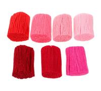 PRETYZOOM 7pcs Acrylic Latch Hook Yarn Set for DIY Rug Making, 3D Woolen Yarn Balls in Multiple Colors, Craft Supply for Home Rug and Textile Projects