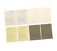 PRETYZOOM 8 Sheets Assorted Colour Self Adhesive Labels for Bags and Jars, Creative Paper Stickers with Ink, Difficult to Erase, for Wrapping and Arts and Crafts Packaging Random Color