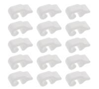 PRETYZOOM 80pcs Plastic Cabinet Fasteners with Hidden Installation and Universal Compatibility, Modular Cage Connectors for Home and DIY Storage Projects, White Panel Joining Clips for Wire