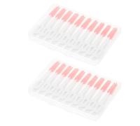 PRETYZOOM 80pcs Portable Interdental Brush Toothpicks with Elastic TPE and Plastic Material for Effective Cleaning Between Teeth, Preventing Dental Lines, for Office and Traveling Use
