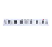 PRETYZOOM 88 Key Piano Keyboard Practice Paper Sticker with Finger Simulation, Pvc Material, Red Colour, Printing, Hand-rolled Design for Teacher Teaching and Student Learning