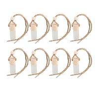 PRETYZOOM 8pcs Car Perfume Pendant Refillable Glass Bottles 5ml Frosted Portable Stylish Hanging Essential Oil Diffuser for Car Decoration and Offices with Longterm Fragrance