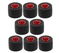PRETYZOOM 8pcs Cassette Player Pinch Roller Replacement Wheels, Compact Design, Plastic and Rubber Material, Prevents Signal Loss, for Audio Recorder Repair