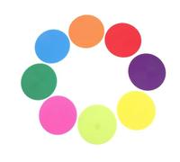 PRETYZOOM 8pcs Flat Spot Markers for Drills, Non-slip Lightweight Tpr Soccer Floor Dots, Agility Training Equipment for Field Marking and Sports Games