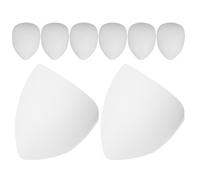PRETYZOOM 8pcs Hand Painting Mask Plain White Masks to Decorate | PVC Smooth Finish, Safe Rounded Edges, Reusable Non-slip Wear, School Theatre Rehearsals and Role Play Games