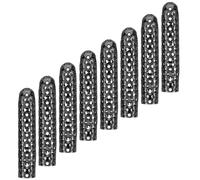 PRETYZOOM 8pcs Metal Shoelace Tips End Caps for Shoelaces, Black Decorative | Easy to Use Cord End Lock, Practical for Runners and Athletes, Home or Shopping Mall Use