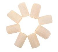 PRETYZOOM 8pcs Natural Loofah Exfoliating Bath Sponge 10cm - Biodegradable Shower Scrubber for Body, Face, and Kitchen Pot Cleaning - Natural Fiber Sponge for Spa and Daily Use