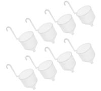 PRETYZOOM 8pcs Plastic Viscosity Tester for Paint with Handle Reusable Paint Viscosity Cup for Polyurethane Finish