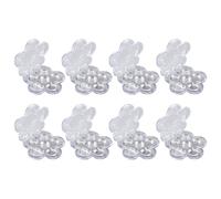 PRETYZOOM 8pcs Six-grid Plum Blossom Sub Boxes Refillable Eyeshadow Containers 2.16x2.16x0.39inch Wear Resistant Lightweight Aluminum Simple Compact Design for DIY Lipstick
