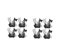 PRETYZOOM 8pcs Spider Web Hair Barrettes Netting Skull Ghost Butterfly Barrettes Gothic Hair Accessories for Halloween Parties Costumes Girls Women Halloween Skeleton