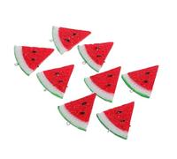 PRETYZOOM 8Pcs Vibrant Fruit Slices Pendants for Jewelry Making DIY Crafts and Home Decor Sturdy Lightweight Artificial Food Ornaments