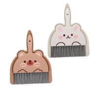 PRETYZOOM 8sets Small Broom Dustpan Set Mini Cleaning Tools Desk Sweep Crumb Sweeper Lightweight for Home Office Dormitory