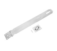 PRETYZOOM 90 Degree Stainless Steel Door Hasp Lock with Screws, Safety Hasp Latch for Cupboard Doors and Gates, Simple Installation and Enhanced Security Design for Home or Night Time Access