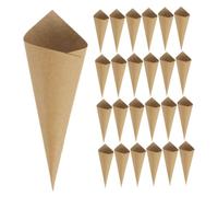 PRETYZOOM 90pcs Wedding Petal Cones Blank Paper Confetti Holders for Classic Vintage Parties Great for Petals Candies Bouquets Sturdy No Smell Capacity for Decorations