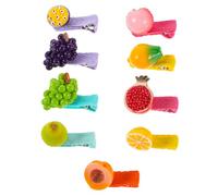 PRETYZOOM 9pcs Cartoon Fruit Hair Clip Mini Fake Fruit Elements Adorable Hair Clips for Boys and Girls Women Cute Barrettes for Daily Wear Special Occasions