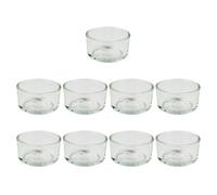 PRETYZOOM 9pcs Reptile Water Dish Tortoise Feeder Terrarium Food Bowl Glass Bowl with Thick Design Smooth Surface Convenient for Serving Food Or Water in Reptile Habitats